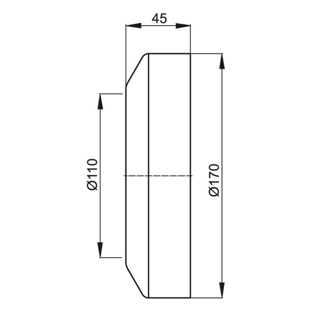 Розетка за WC ф110 пластмаса - Image 2