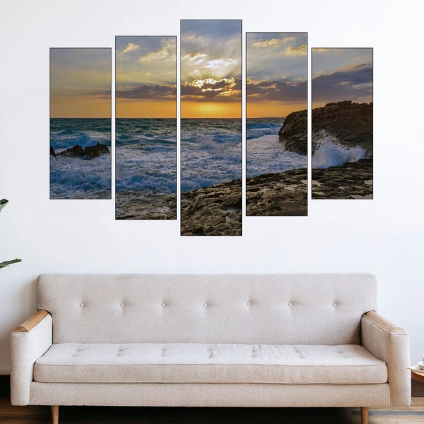 Божествен залез над айя напа - картина пано за стена - Image 3