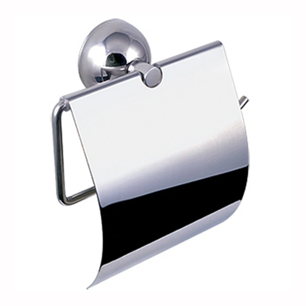 Поставка за тоалетна хартия с капак полирана Classico KAPITAN