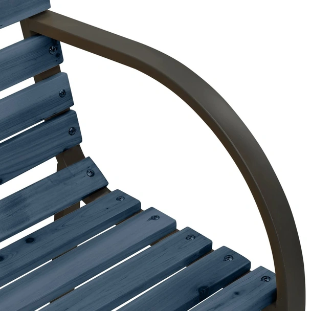 Детска градинска пейка, 81 см, китайски чам, сива - VL317120 - Image 5