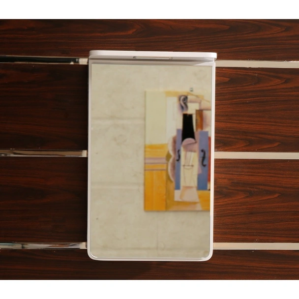 Горен шкаф за баня с огледало и led осветление - INTER CERAMIC - Image 2