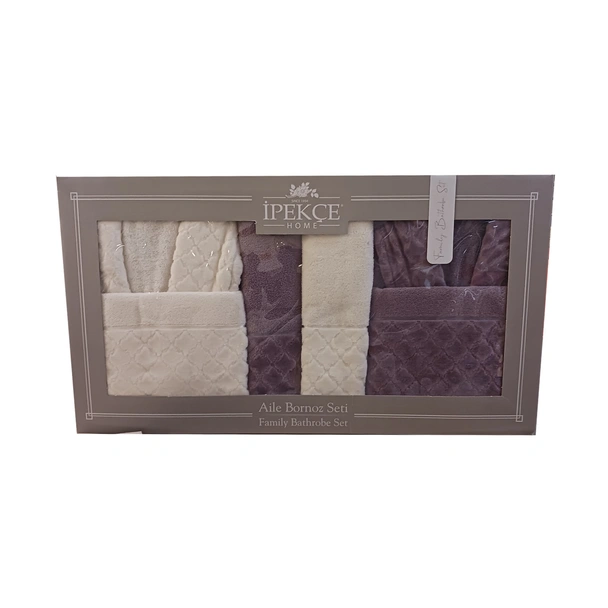 Комплект халати за баня с кърпи 6 части Selena IPEKCE - Image 3