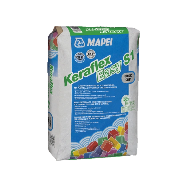 Лепило за плочки Keraflex Easy S1 - сив - 25 кг - MAPEI