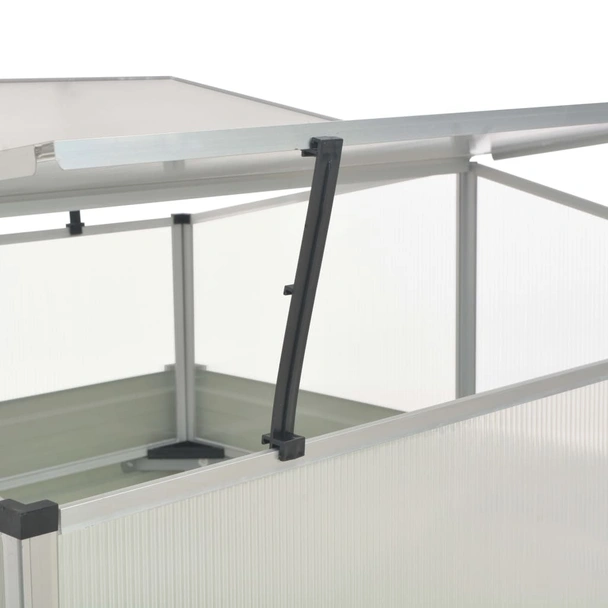 Мини парник с повдигащ покрив, 100x100x77 см, поцинкована стомана - Image 4