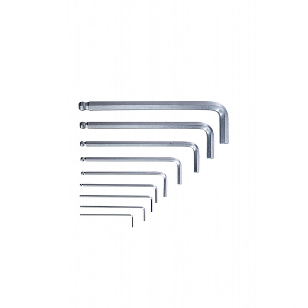 Средни шестограми за работа под ъгъл 9 бр. 1.5-10 мм CR-V Topmaster - Image 3