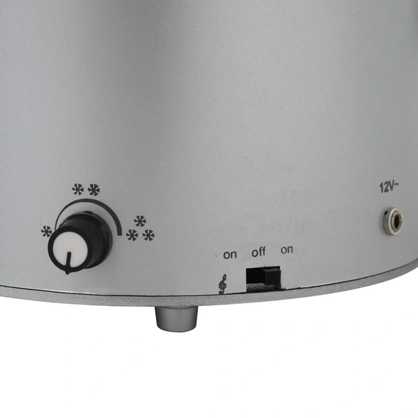 Коледна елха с валящ сняг и основа от чадър, бяла, 75 см - Image 9