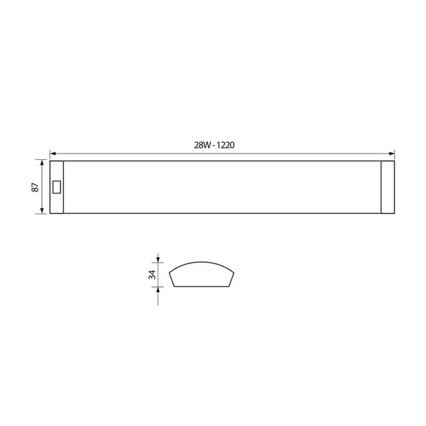 Луминесцентно осветително тяло LINEO TL 28W VIVALUX - Image 2