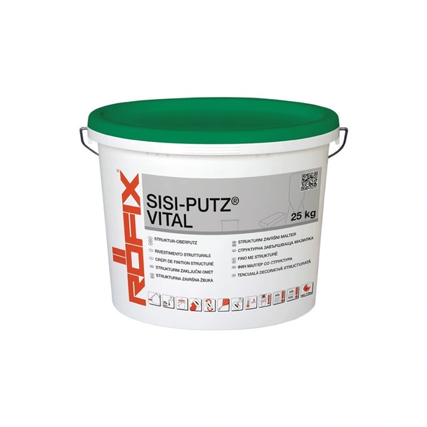 Силикат-силиконова структурна мазилка RÖFIX SISI-PUTZ VITAL 1.5V 25кг