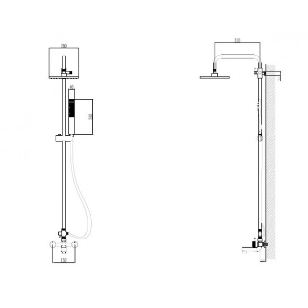 Душ система Буено ICT 6009 INTER CERAMIC - Image 3