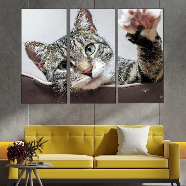 Игрива малка котка - картина пано за стена - Image 2