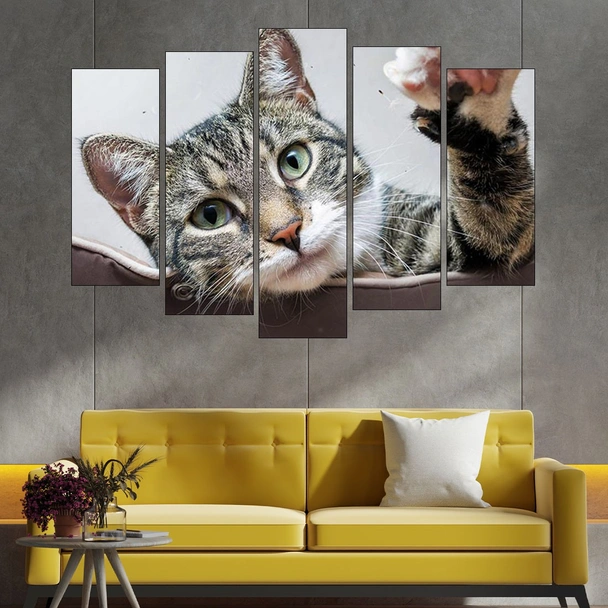 Игрива малка котка - картина пано за стена - Image 3