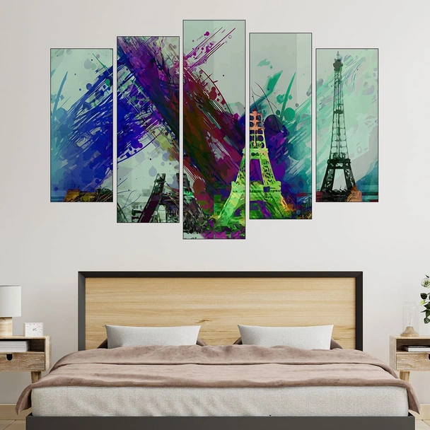 Илюстрация на Айфеловата кула - картина пано за стена - Image 3