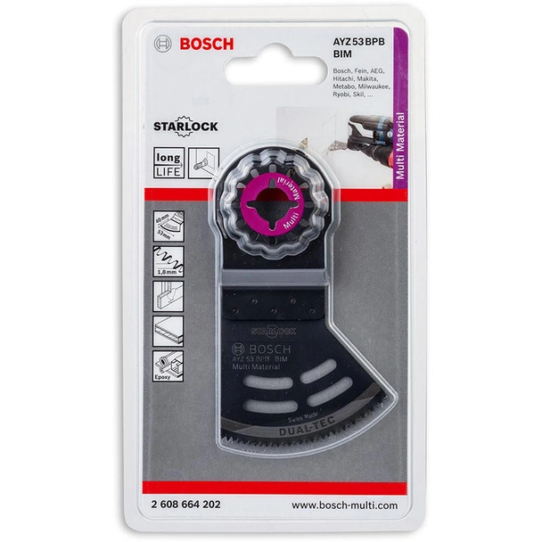 Нож за врязване Starlock AYZ 53 BPB Dual-Tec 40x53 мм BOSCH - Image 2