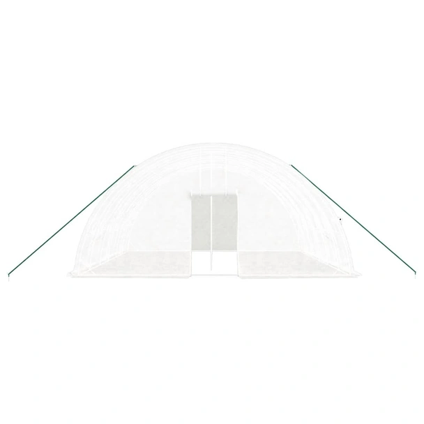 Оранжерия със стоманена рамка бяла 36 м² 6x6x2,85 м - Image 3