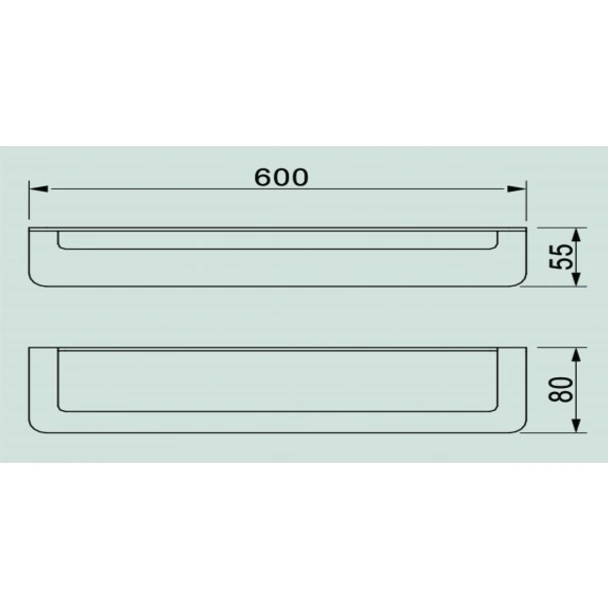 Поставка за хавлия Eлинор 60 см ICA 5524 INTER CERAMIC - Image 2