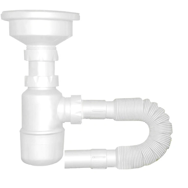 Сифон бутилков с витло ф92 и гофрирана връзка