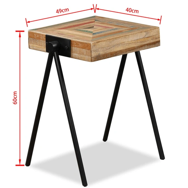 Странична масичка, регенериран тик масив - Image 9