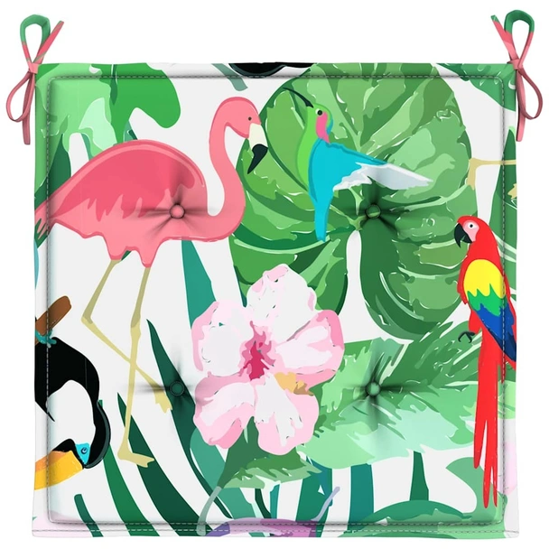 Възглавници за столове, 2 бр, многоцветни, 50x50x4 см, плат - VL361083 - Image 6