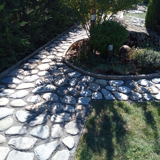 Декоративен речен плосък камък сив - Image 5