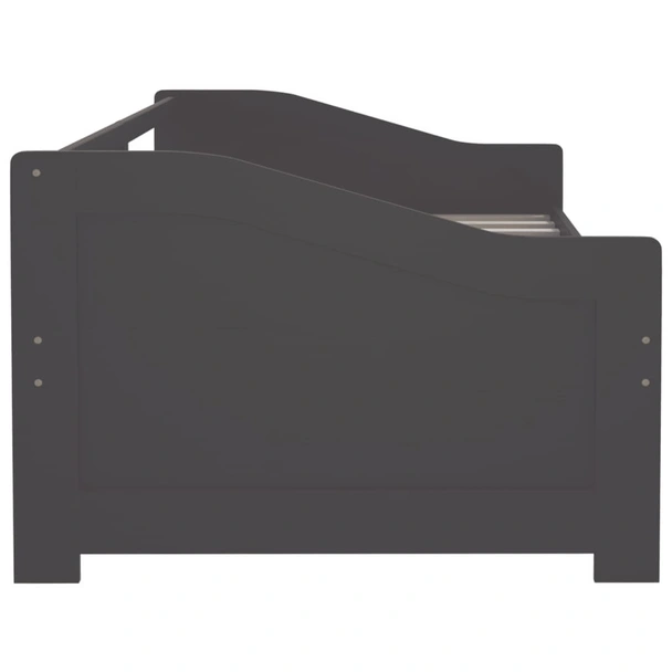 3-местно дневно легло, тъмносиво, бор масив, 90х200 см - Image 4