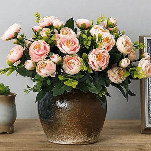 Декоративен букет рози Morsdag 33 см - Image 3