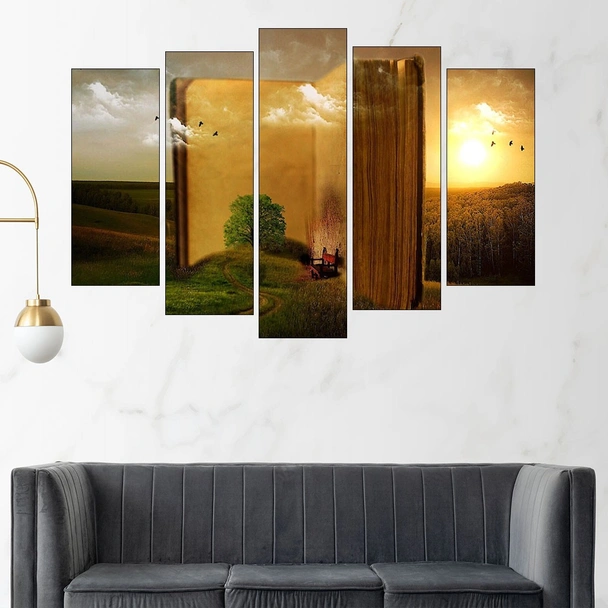 Фантазия - книга - абстракция - картина пано за стена - Image 3