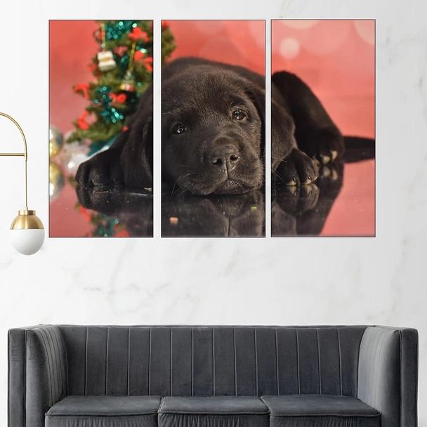 Малко черно кученце - картина пано за стена - Image 2