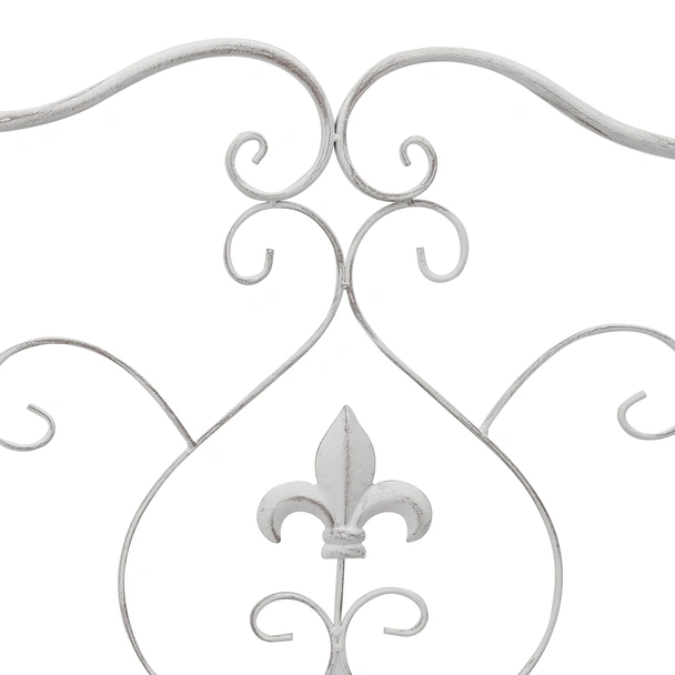 Пейка Бяла Метал 104 x 54 x 93 см Издръжлива Външна пейка - VL42008112 - Image 8