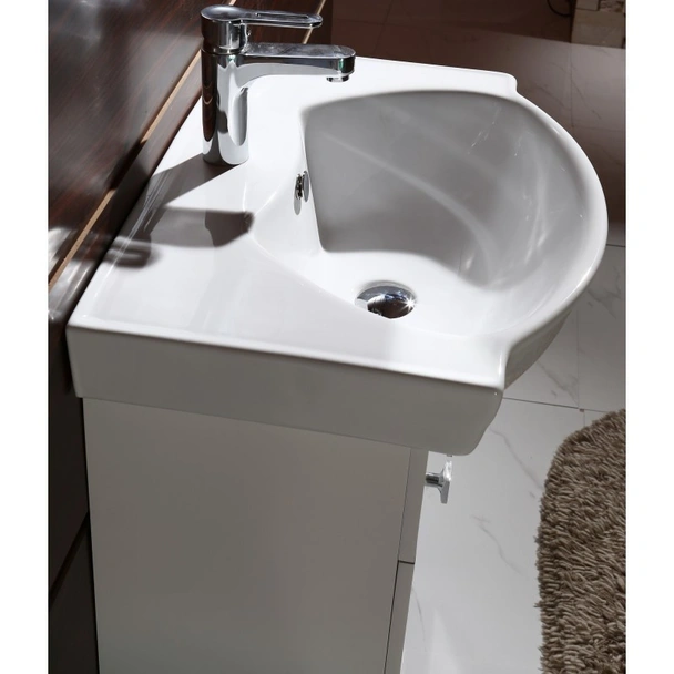 Порцеланов умивалник за мебел за баня ICP 6080 бял INTER CERAMIC - Image 3