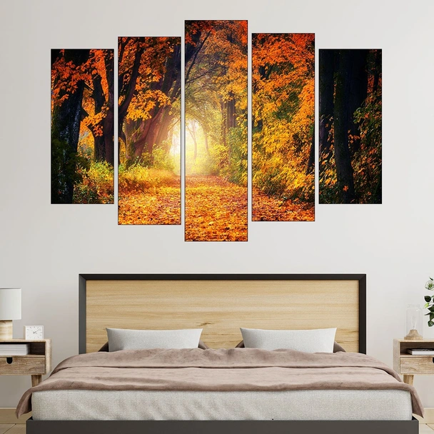 Горски есенен булевард - картина пано за стена - Image 3