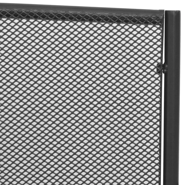 Градинска пейка, 108 см, стомана и мрежа, антрацит - VL42732 - Image 4