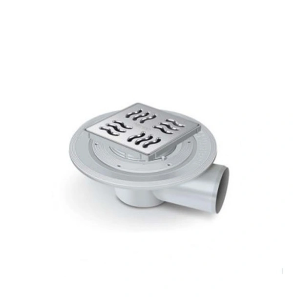 Хоризонтален сифон 10x10см Ø100 мм широка периферия Mesa Teknik