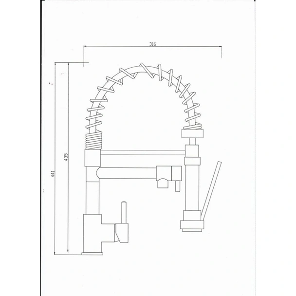 Смесител за кухня San Remo 61715 стоящ FORMA VITA - Image 2