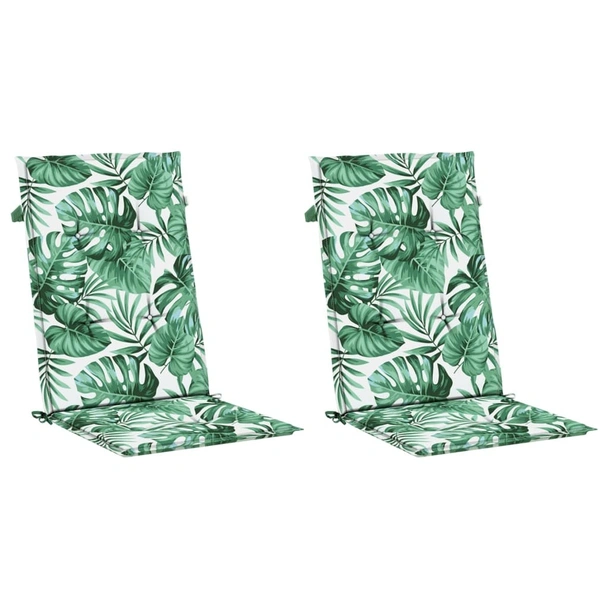Възглавници за столове  2 бр на зелени листа текстил - VL361244 - Image 3