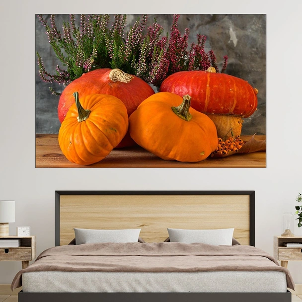 Декорация от тикви - картина пано за стена