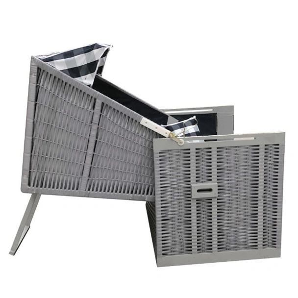 Двоен плажен шезлонг 118x78x159 см Strandkorb HOME DECOR - Image 4