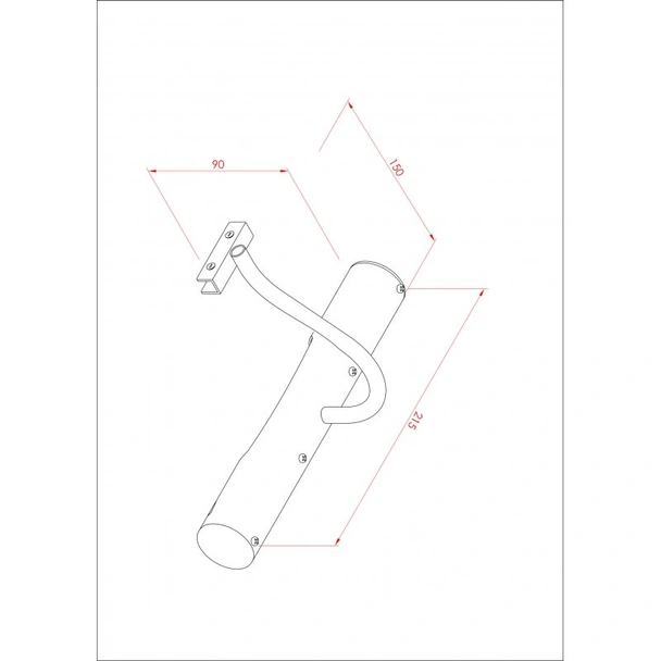 LED осветително тяло за баня 21,5х15х9 см хром INTER CERAMIC - Image 2