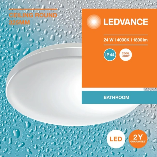 LED плафон Ceiling Round 325 мм 24 W IP44 840 LEDVANCE - Image 5