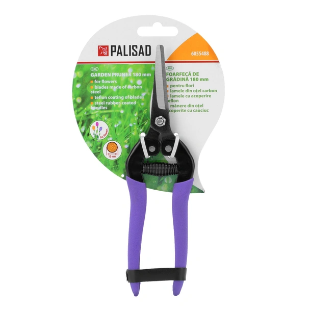 Ножица за цветя с метални гумирани дръжки 180 мм PALISAD - Image 9