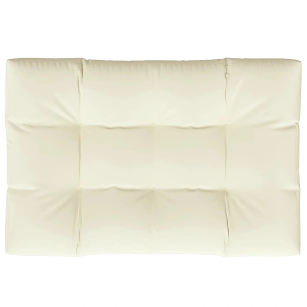 Палетна възглавница, кремава, 120x80x12 см, текстил - Image 2