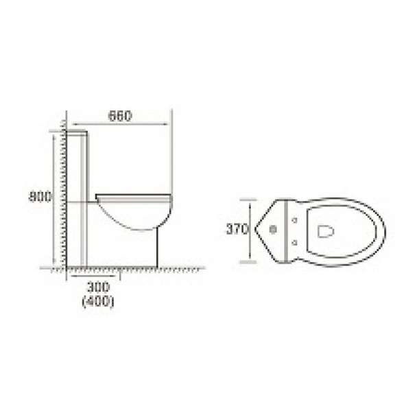 Ъглов моноблок ICC 5003 INTER CERAMIC - Image 3