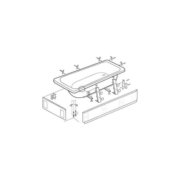 Челен панел за вана 150 см Vidima - Image 2