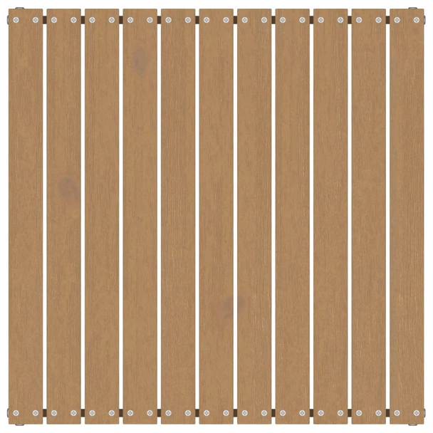 Градински комплект 2 части с възглавници меденокафяв бор масив - Image 6