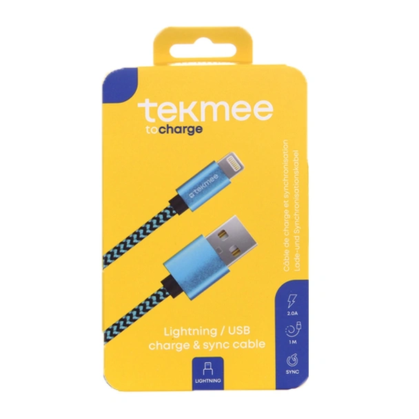 Кабел за iPhone Nylon TEKMEE - Image 3