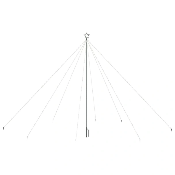 Коледна елха водопад за закрито и открито 800 LED 5 м - Image 2