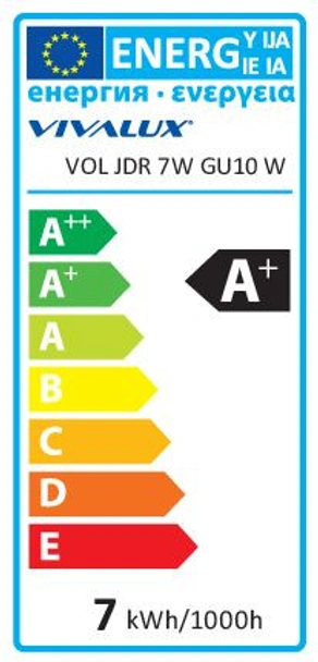 LED лампа VOLUX LED- JDR- 7W- 450LM- GU10 - 6400K - Image 3