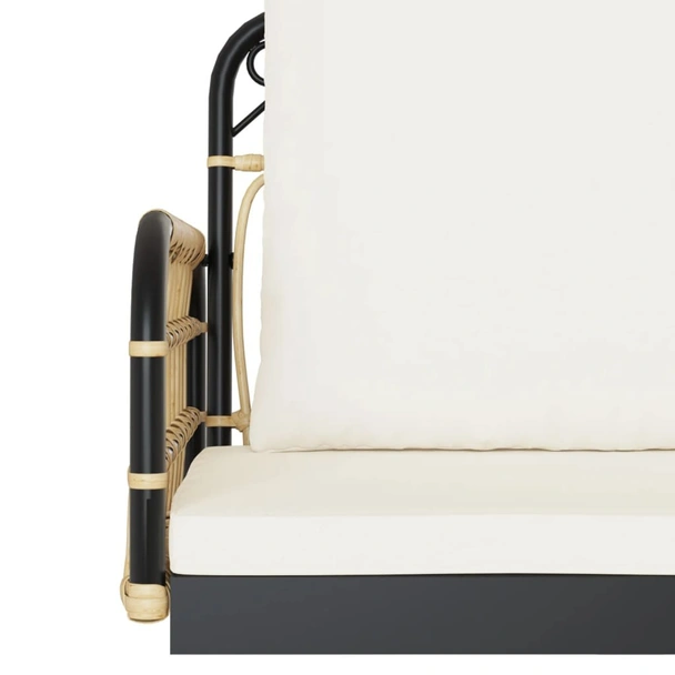 Пейка-люлка с възглавници, 105x58x38 см, полиратан и стомана - VL4009298 - Image 9