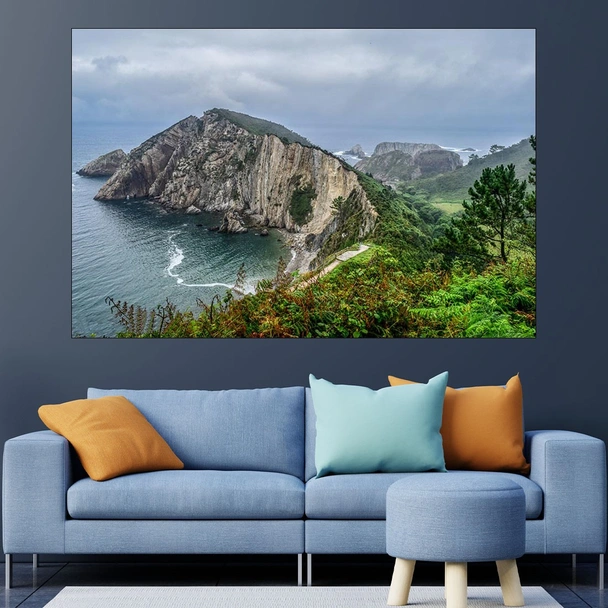 Плаж Астурия в Испания - картина пано за стена