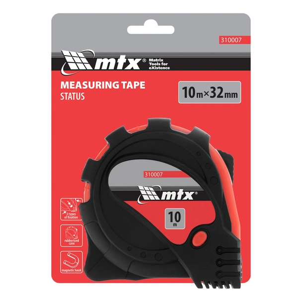 Ролетка с магнитен накрайник 10 м x 32 мм Status MTX - Image 6