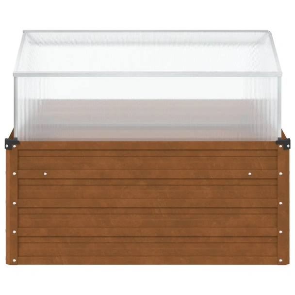 Градинска леха , стомана и алуминий - 100 x 100 x 77 - Image 4